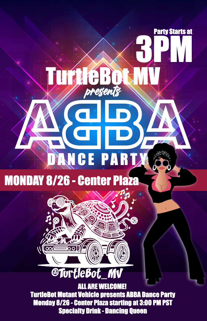 Abba Dance party at Center Plaza - 3PM PST, 8/26